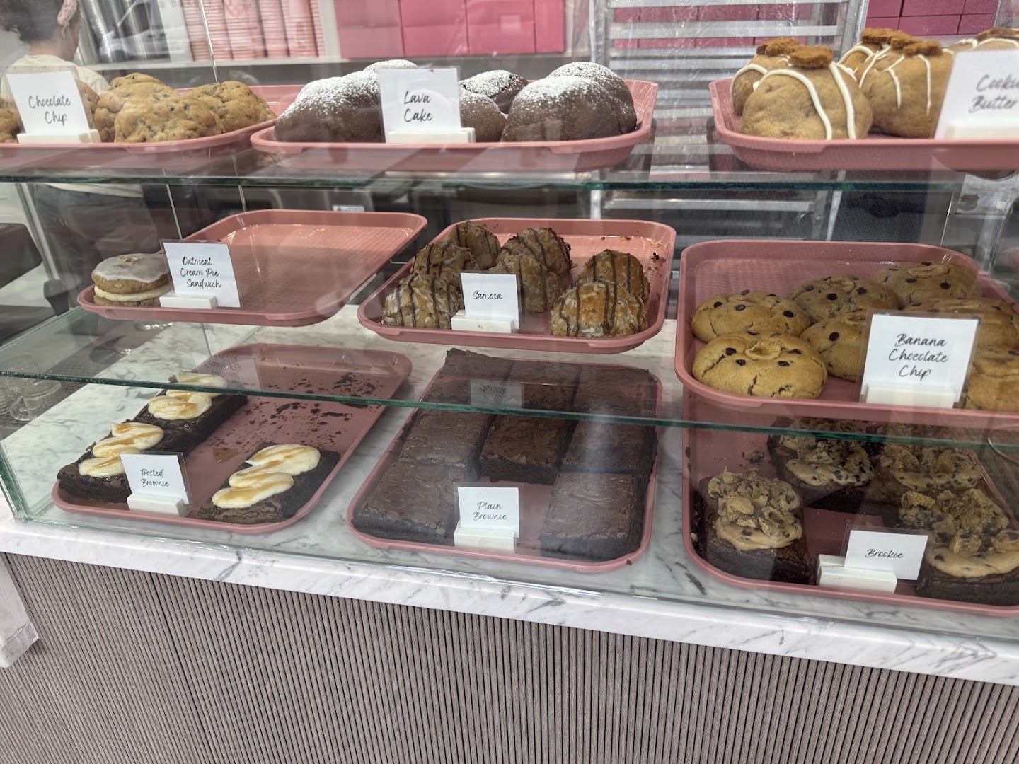 Batter Bakery: clear display of bakery products