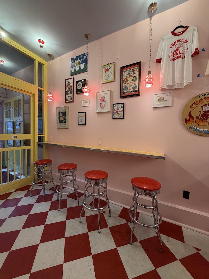 Chance in Hell Snoballs: inviting shop interior atmosphere