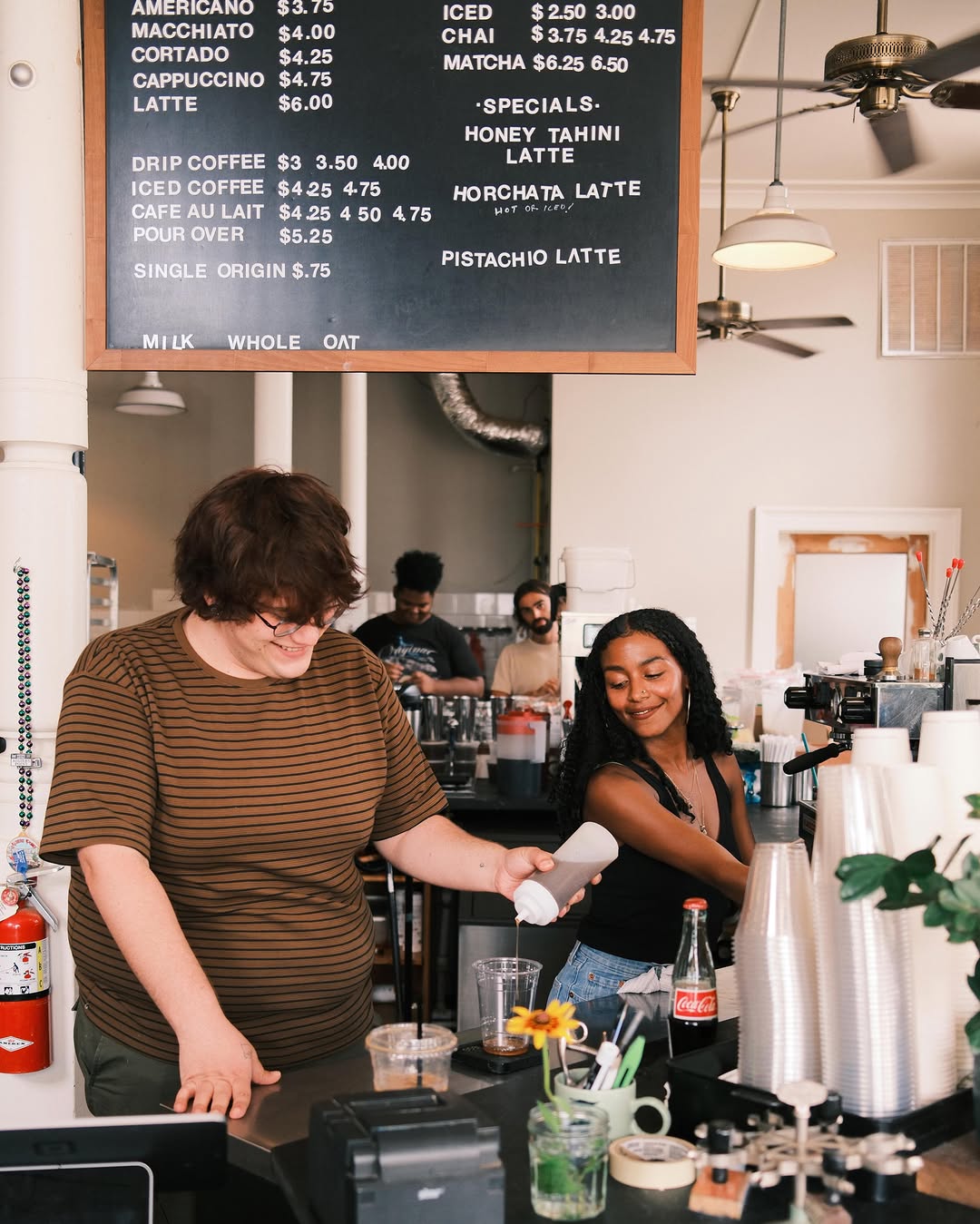 Congregation Coffee Uptown: professional shot of staff working