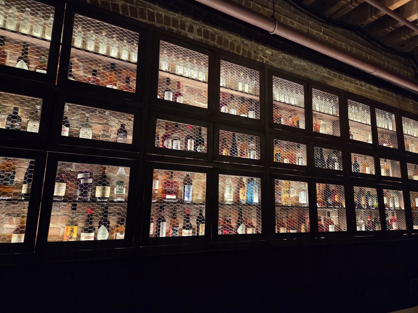 Junebug: attractive bar interior display
