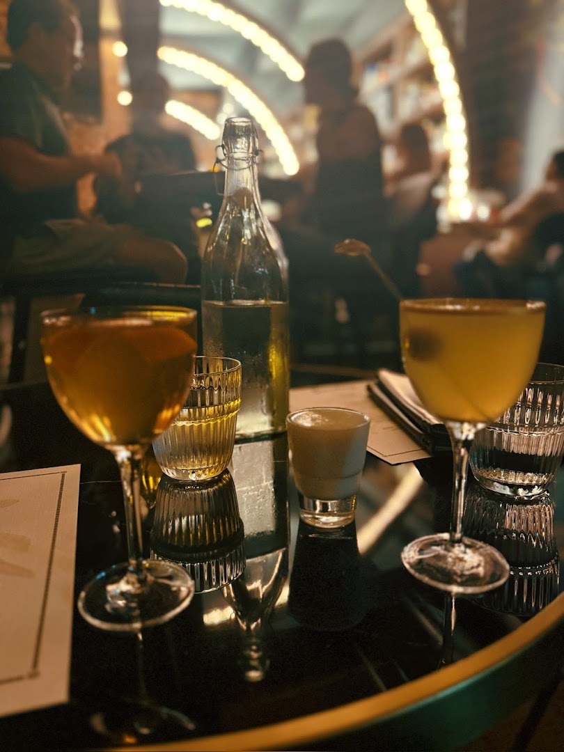 Junebug: atmospheric shot of bar drinks