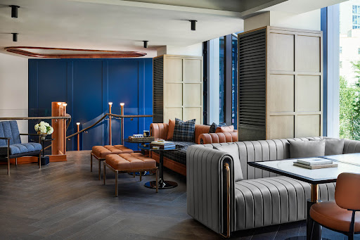The George Manhattan: professional interior hotel lobby shot