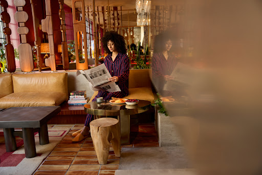 The Manner: professional, atmospheric hotel interior shot