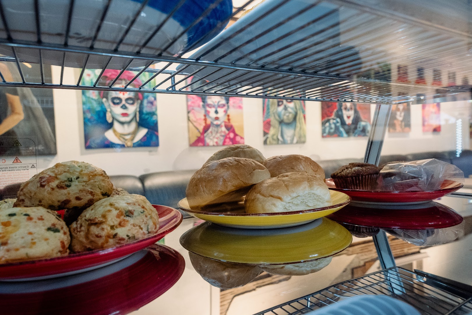 CityArts Café: clear display of food items