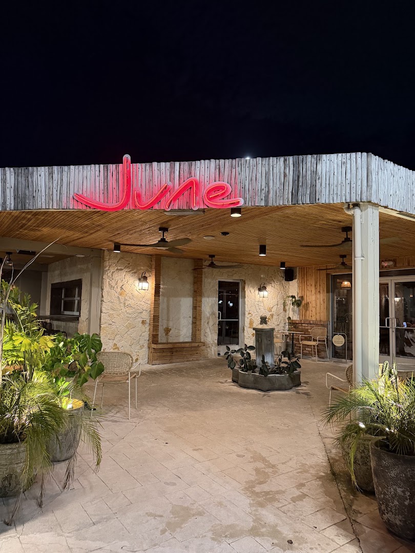 June: clear, inviting exterior restaurant photo