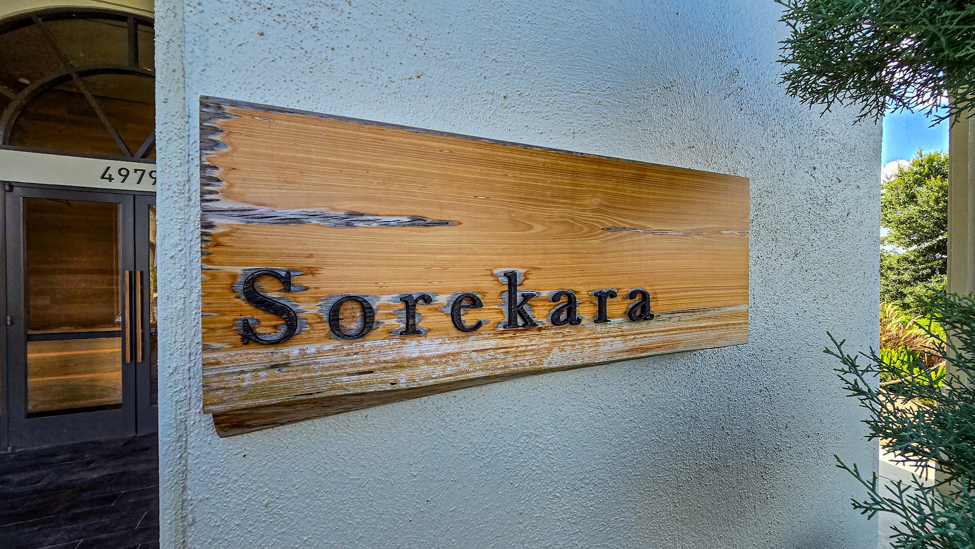 Sorekara: clear signage of the restaurant