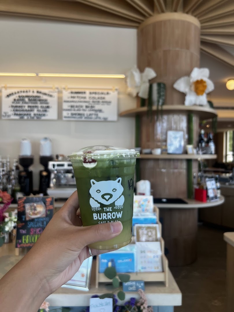 The Burrow Cafe and Play: appetizing drink photo in venue