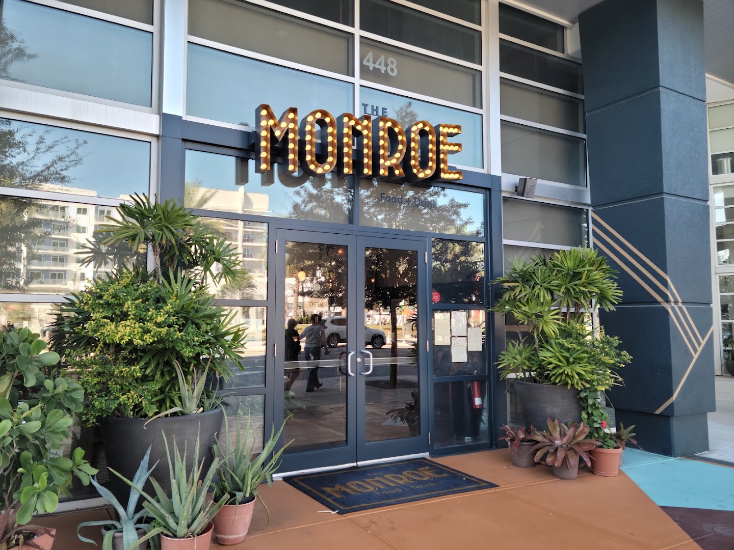 The Monroe: clear, professional exterior shot