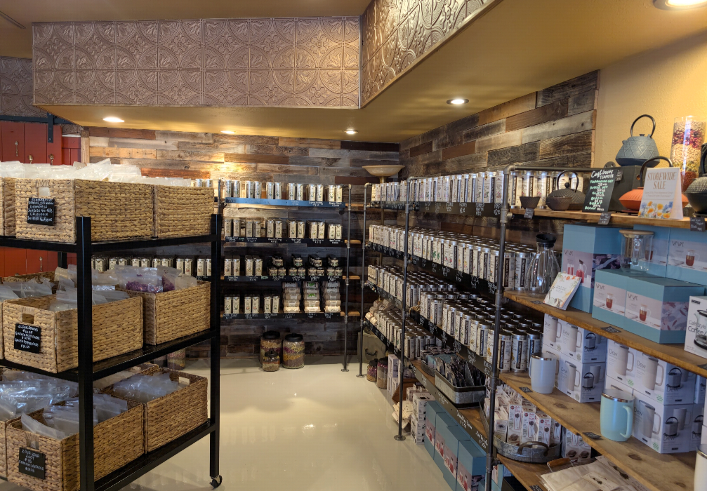 Mountain Rose Herbs Mercantile: clear, professional shop interior display