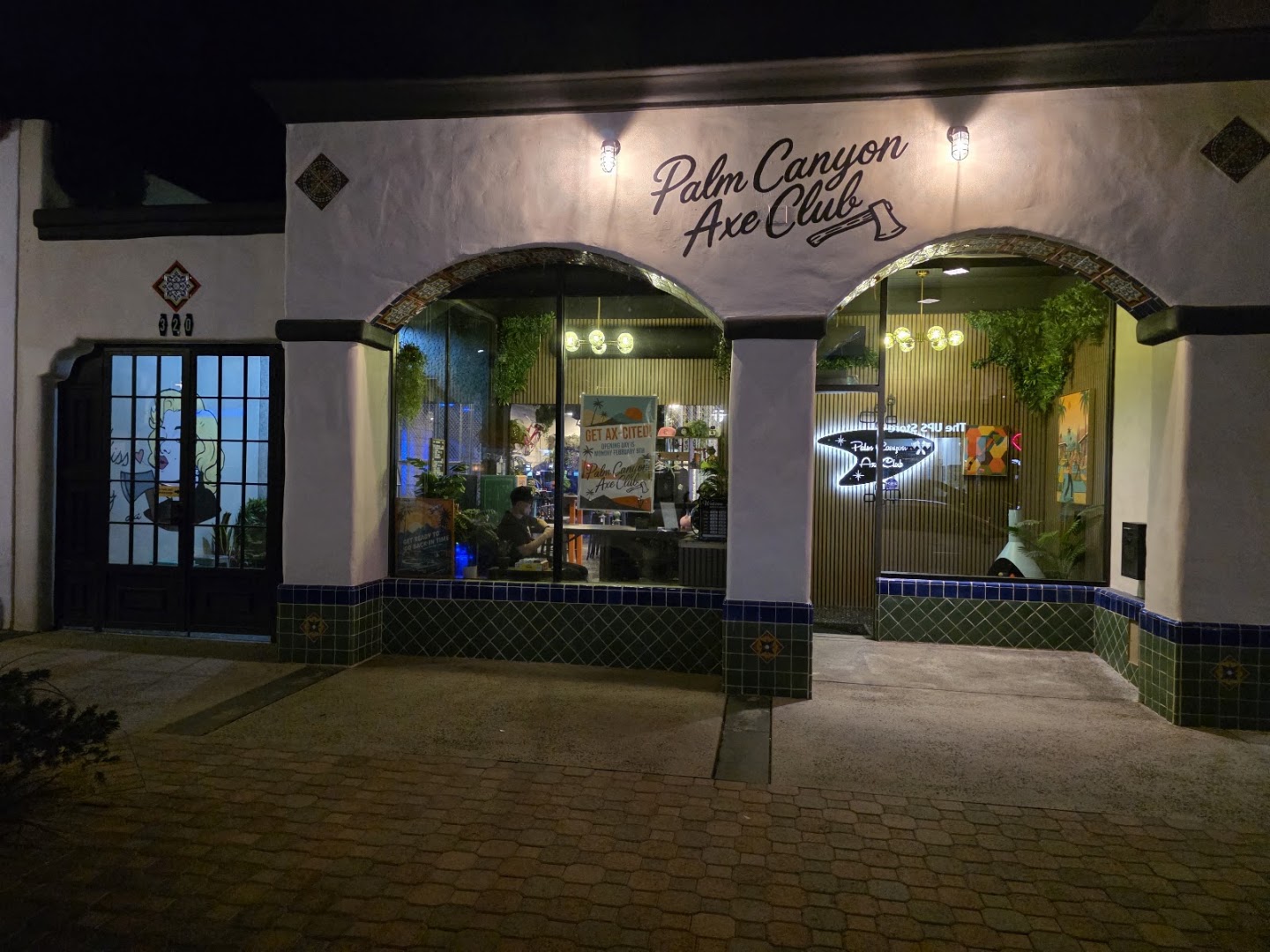 Palm Canyon Axe Club: clear exterior shot of venue