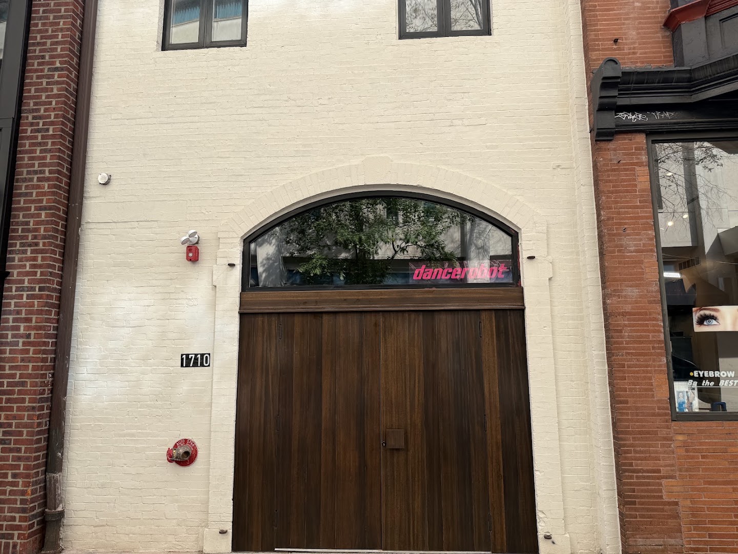 Dancerobot: clear exterior shot of venue