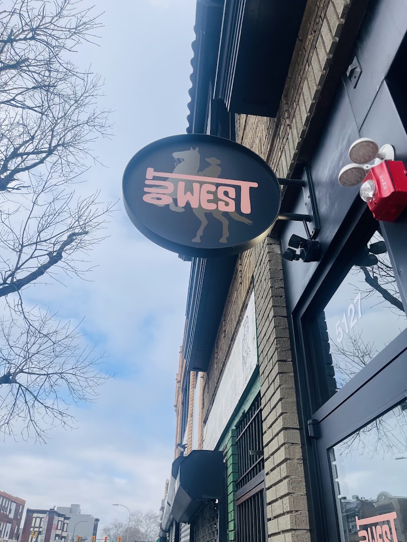 Out West: clear signage identifies the venue