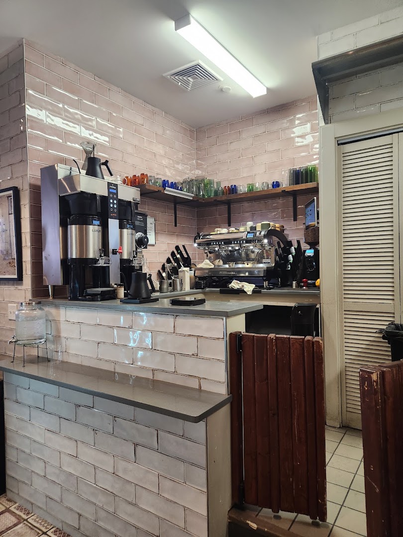 Out West: clear photo of coffee station