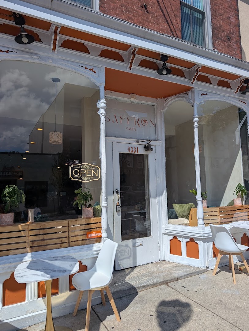 Saffron Cafe: clear, inviting exterior storefront photo