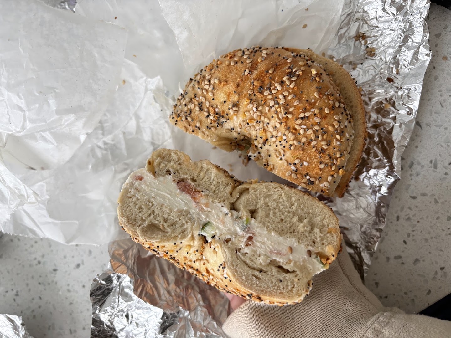 Schmear Bagel Parlor: appetizing photo of a bagel