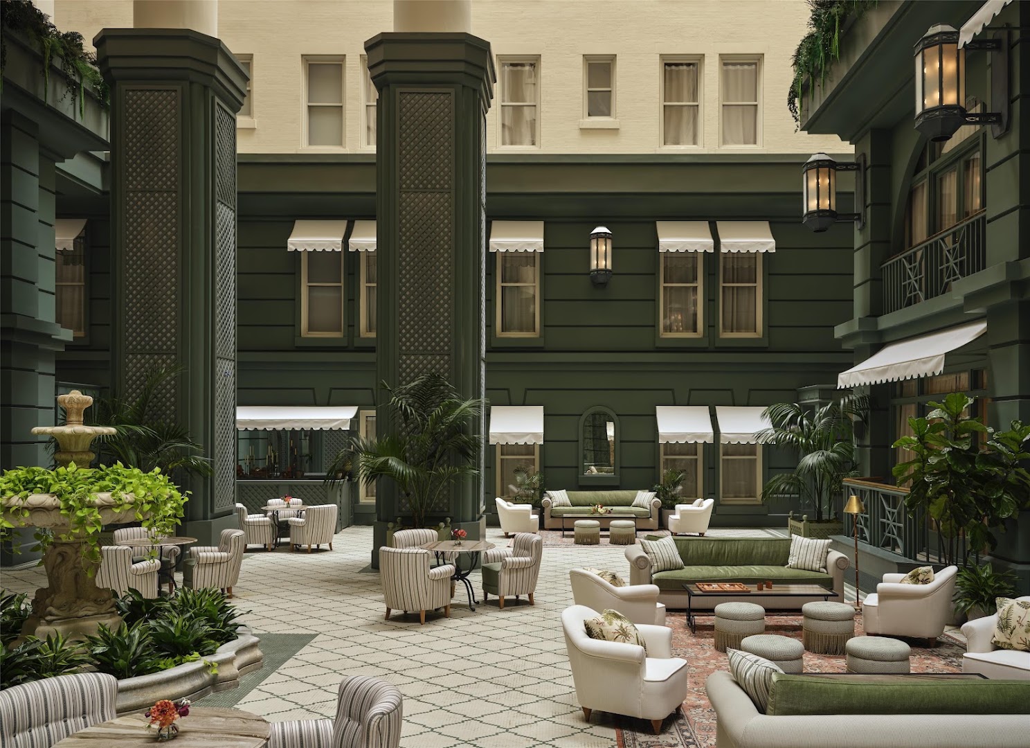 The Bellevue Hotel: beautiful, professional hotel courtyard photo