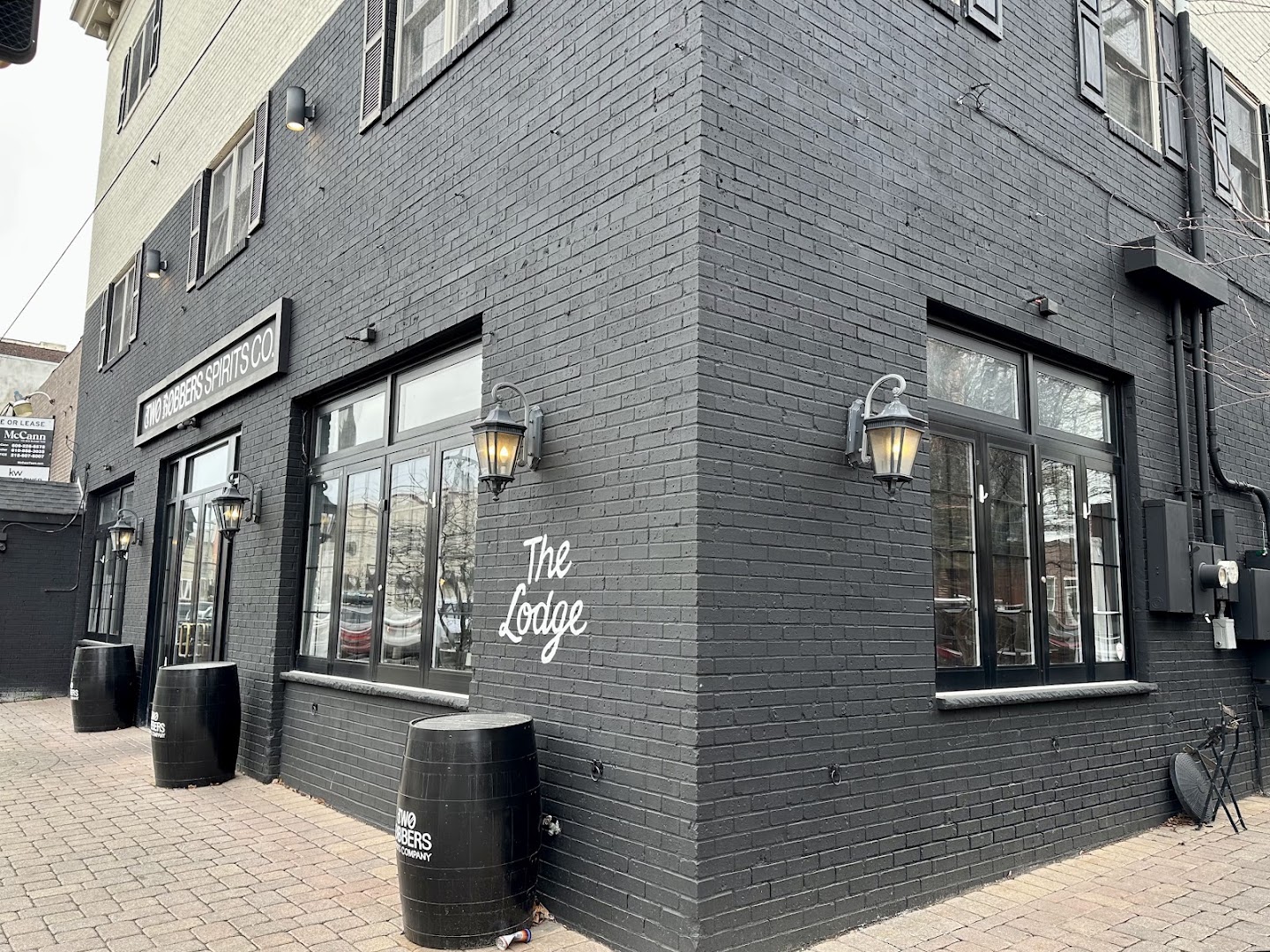 The Lodge By Two Robbers: clear exterior shot of venue