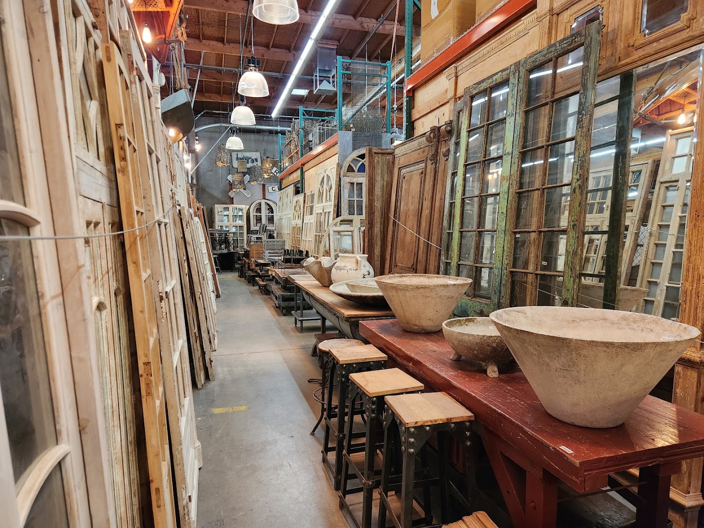 Antiquities Warehouse: clear view of shop interior