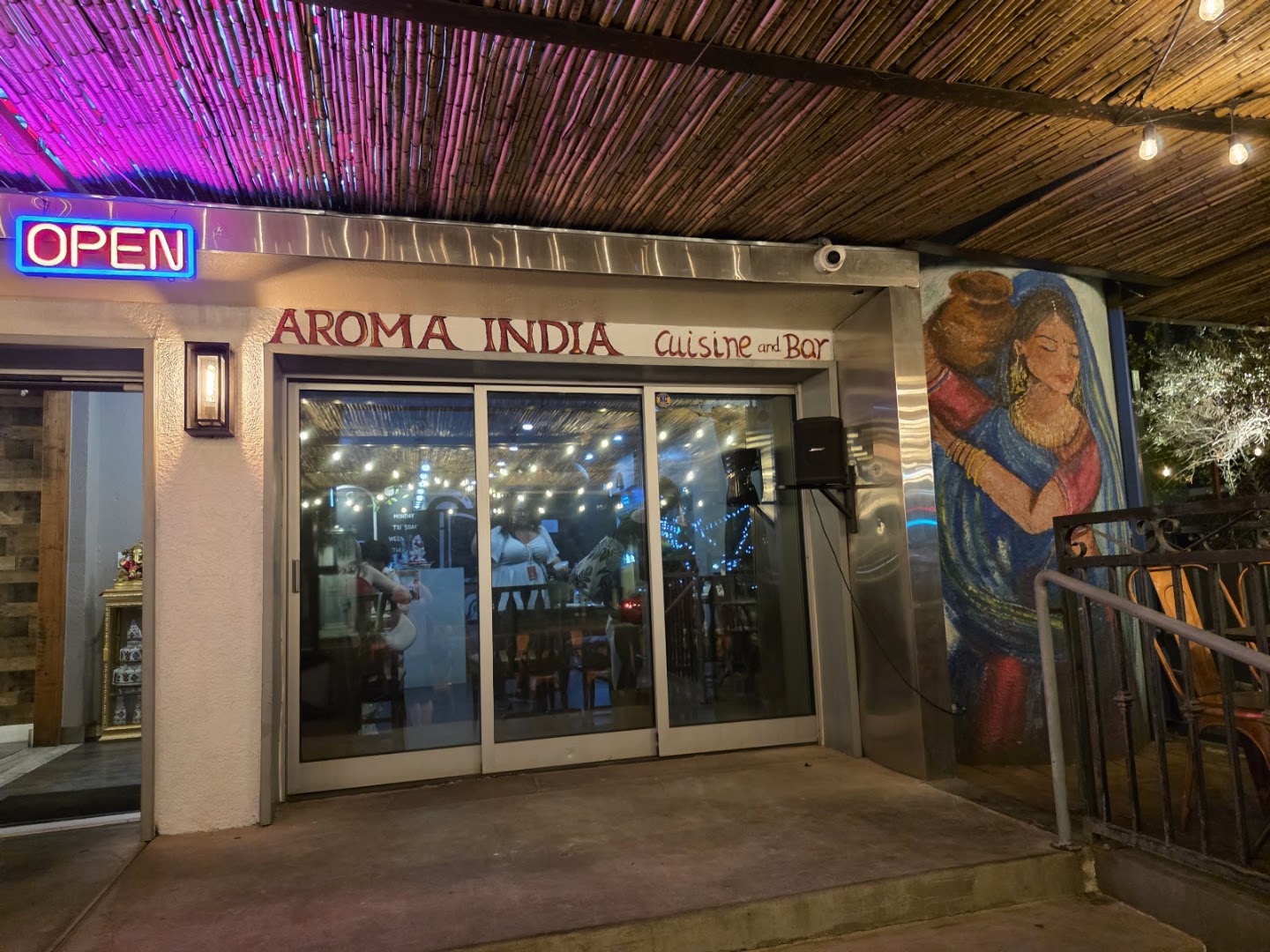 Aroma India: clear exterior shot of restaurant