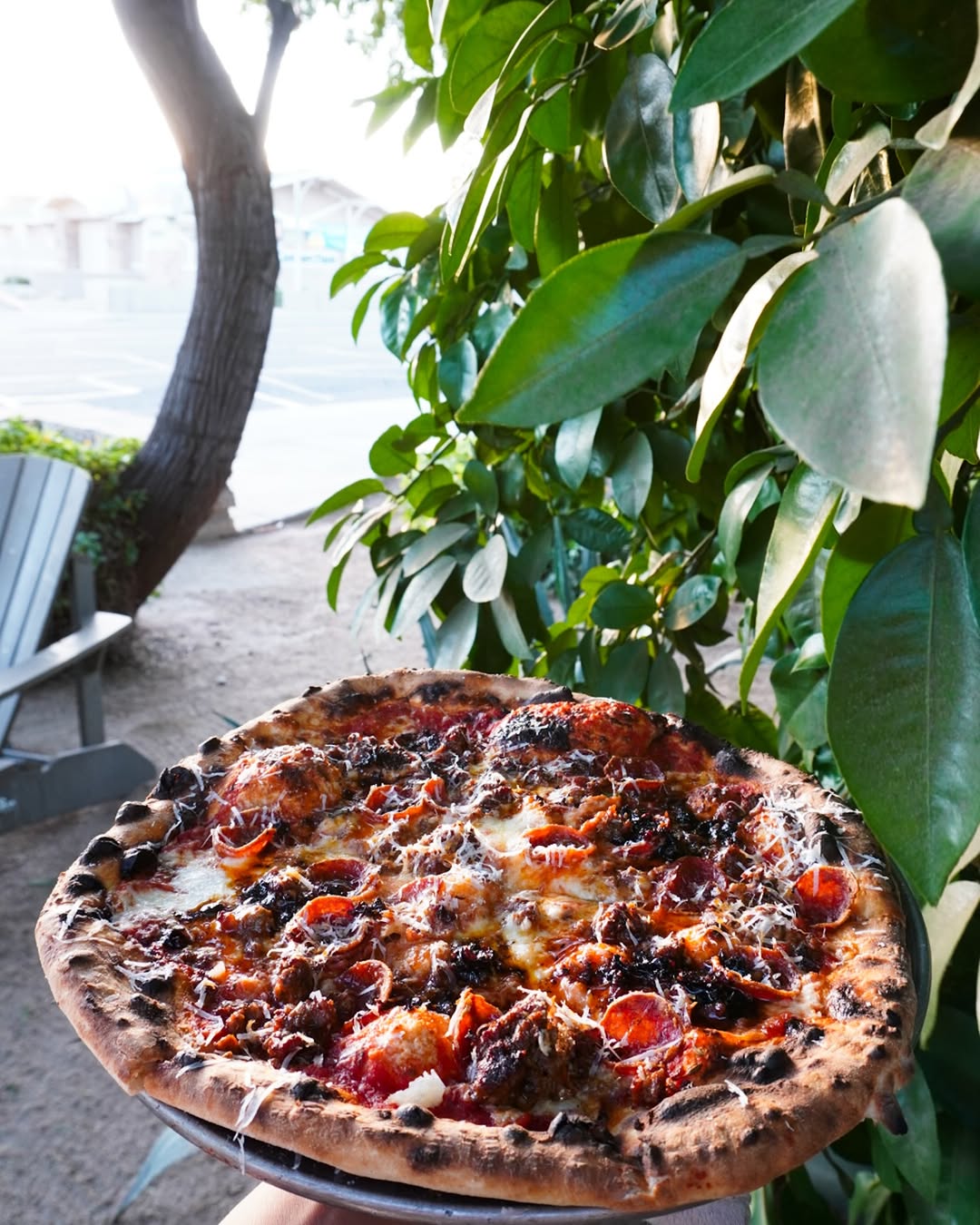 Otra Pizzeria: appetizing food photo in setting