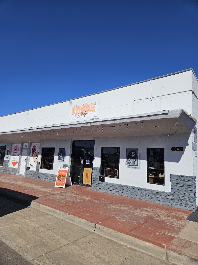 OVERDUE: clear storefront photo of shop