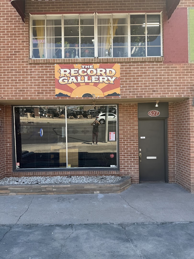 The Record Gallery: clear storefront photo with signage