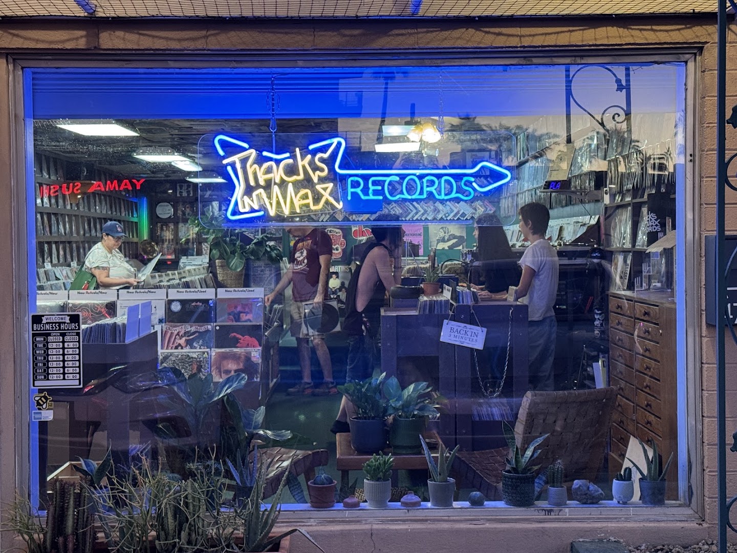 Tracks in Wax: clear, inviting storefront photo