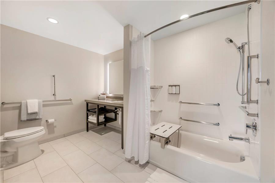 Cambria Hotel Portland Pearl District: clean professional hotel bathroom photo