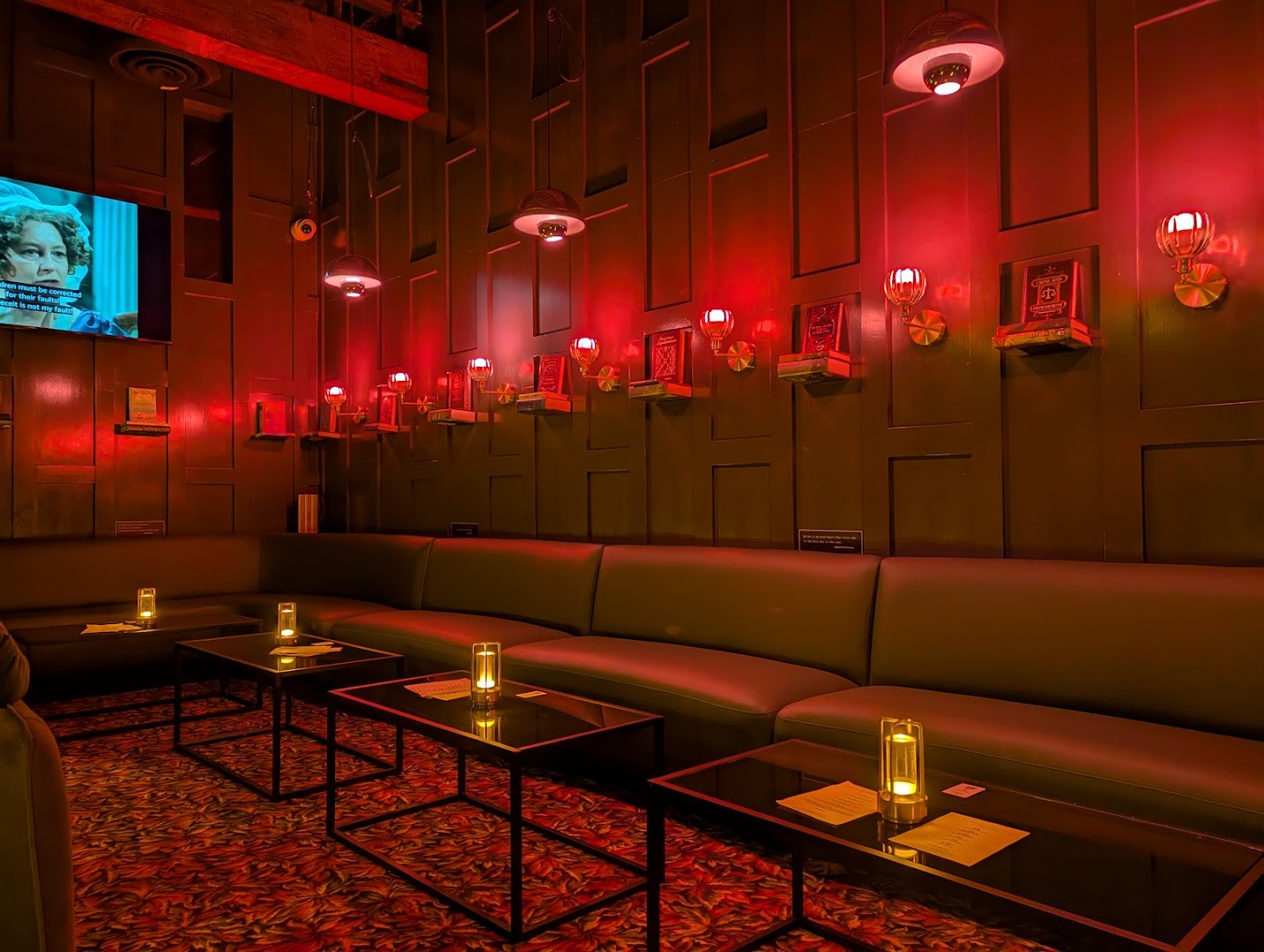 Novel Book Bar: atmospheric and professional interior shot