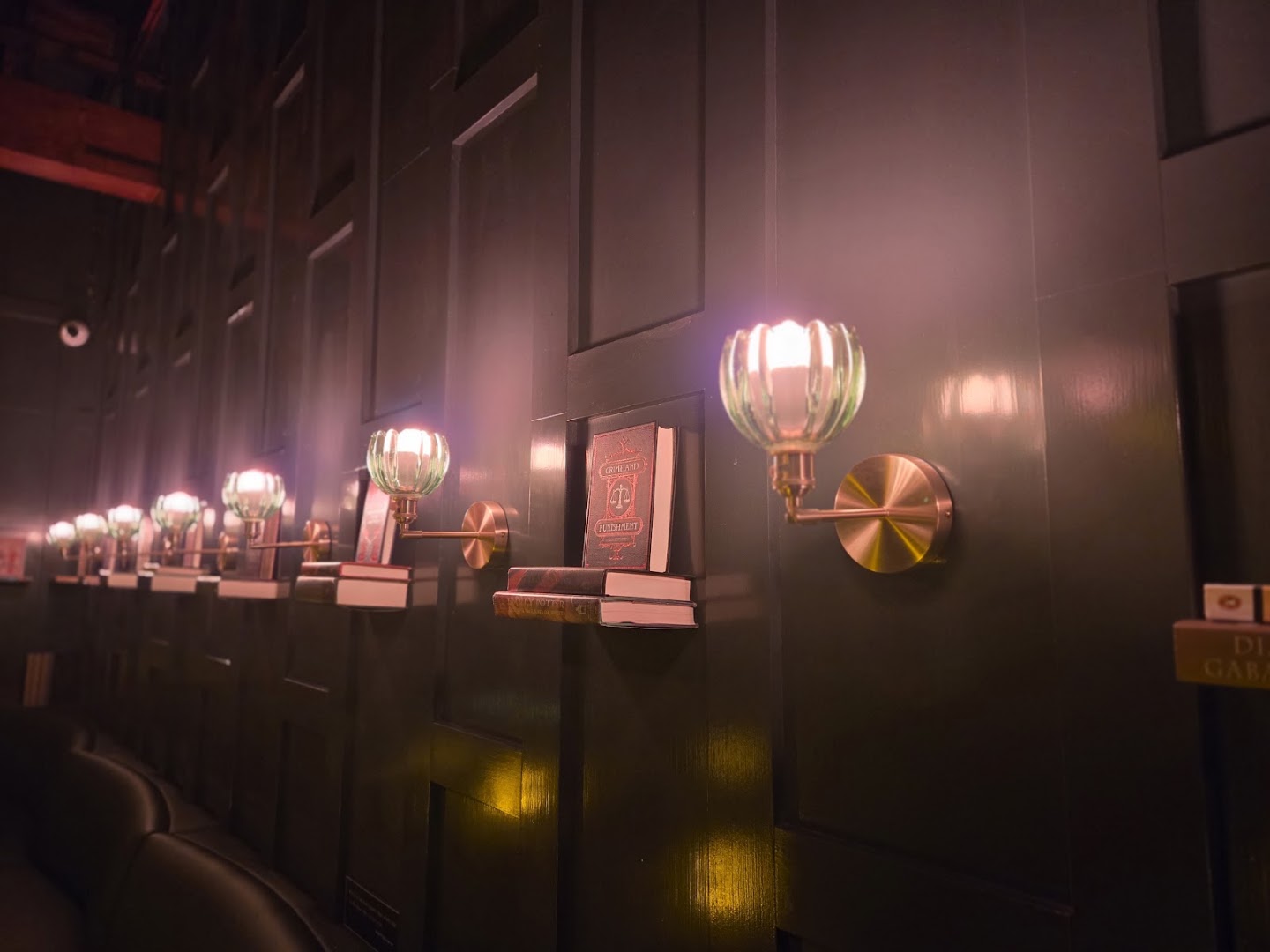 Novel Book Bar: atmospheric interior shot of venue