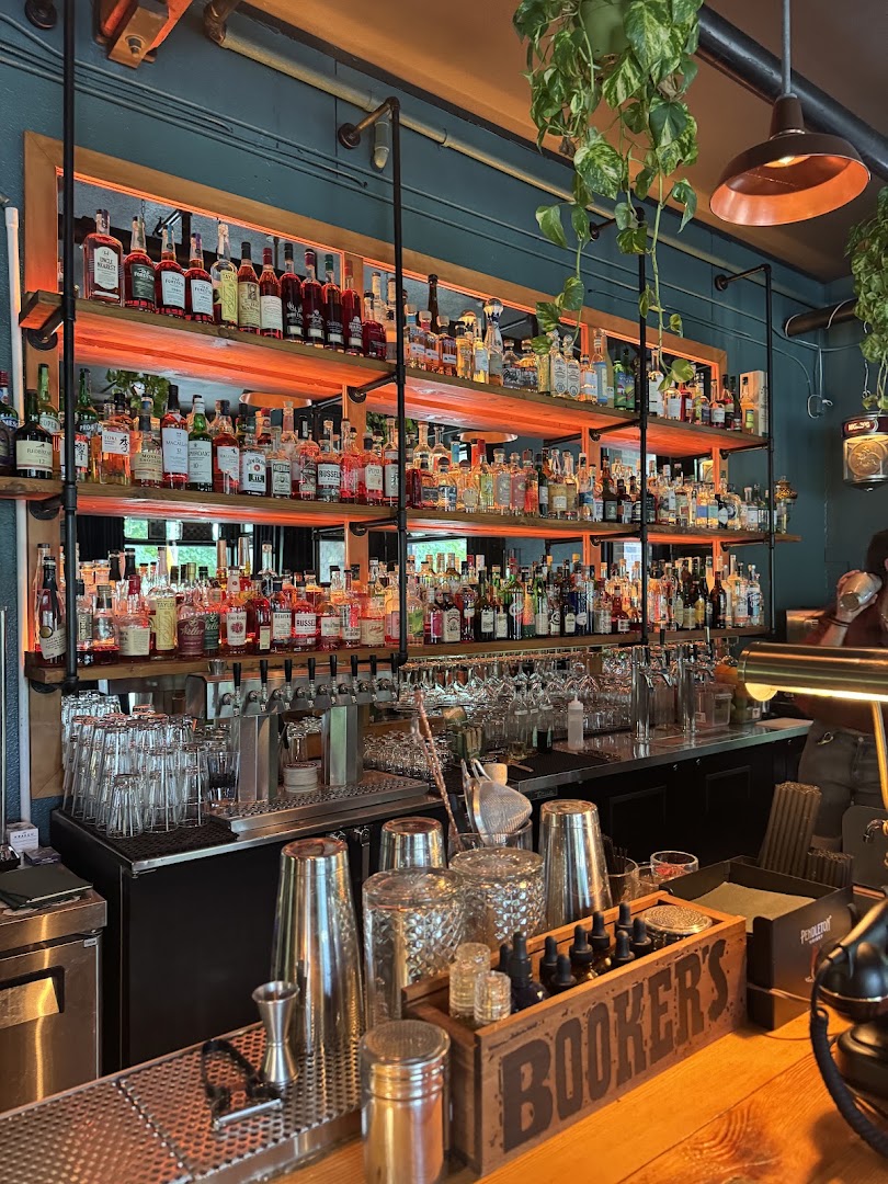 Speakeasy Saloon: high quality bar interior shot