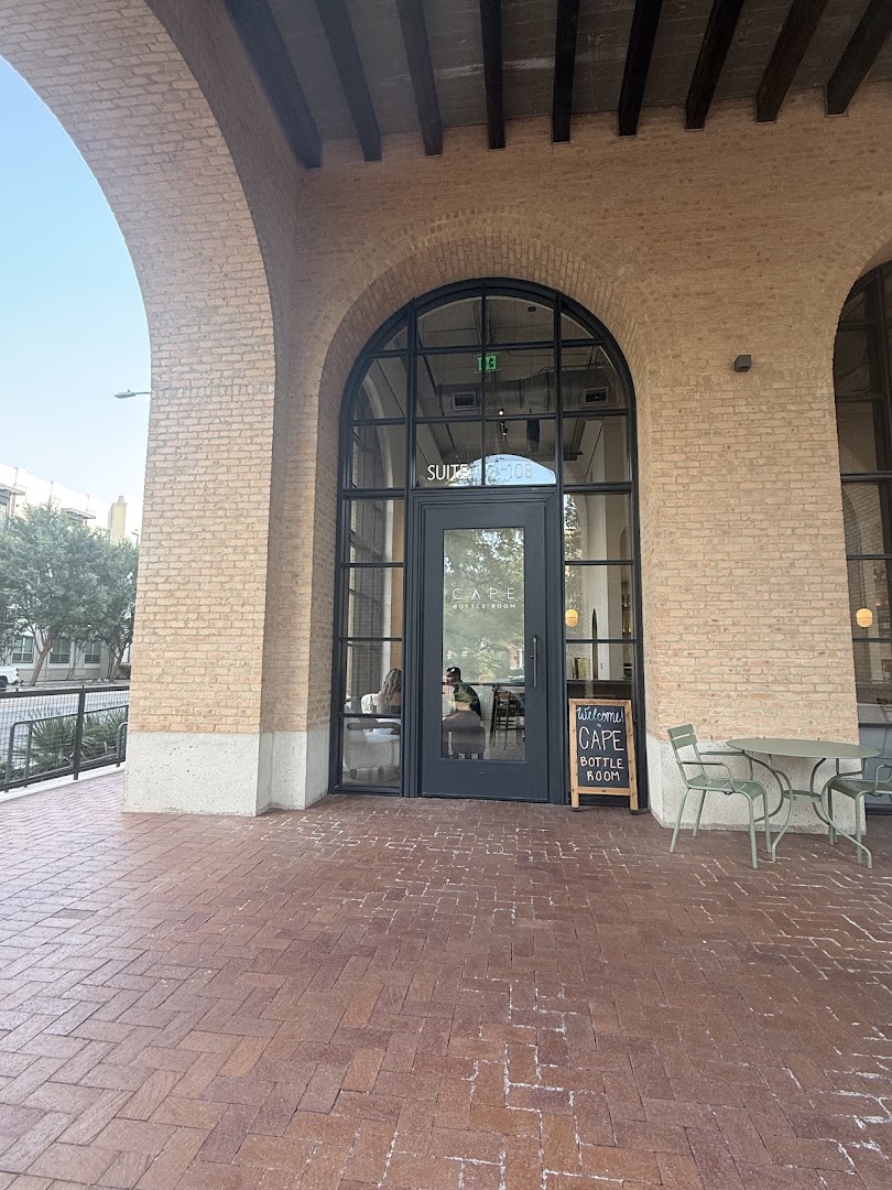 Cape Bottle Room: clear, inviting exterior venue shot