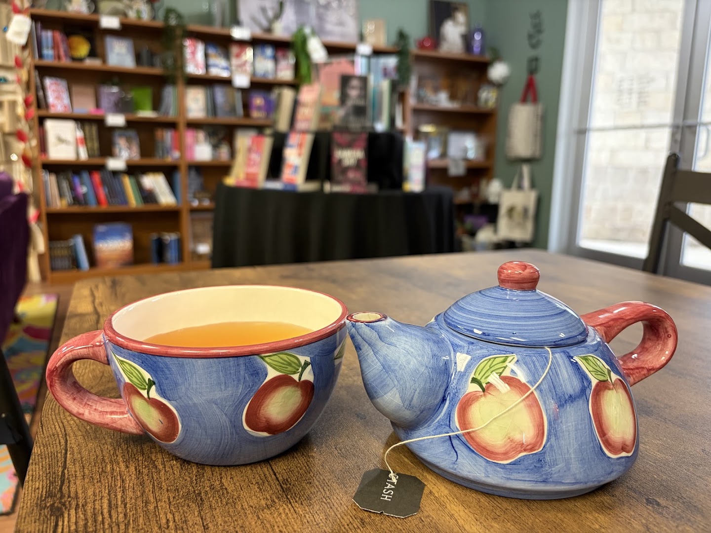 Pages for Ages: inviting shop atmosphere and products