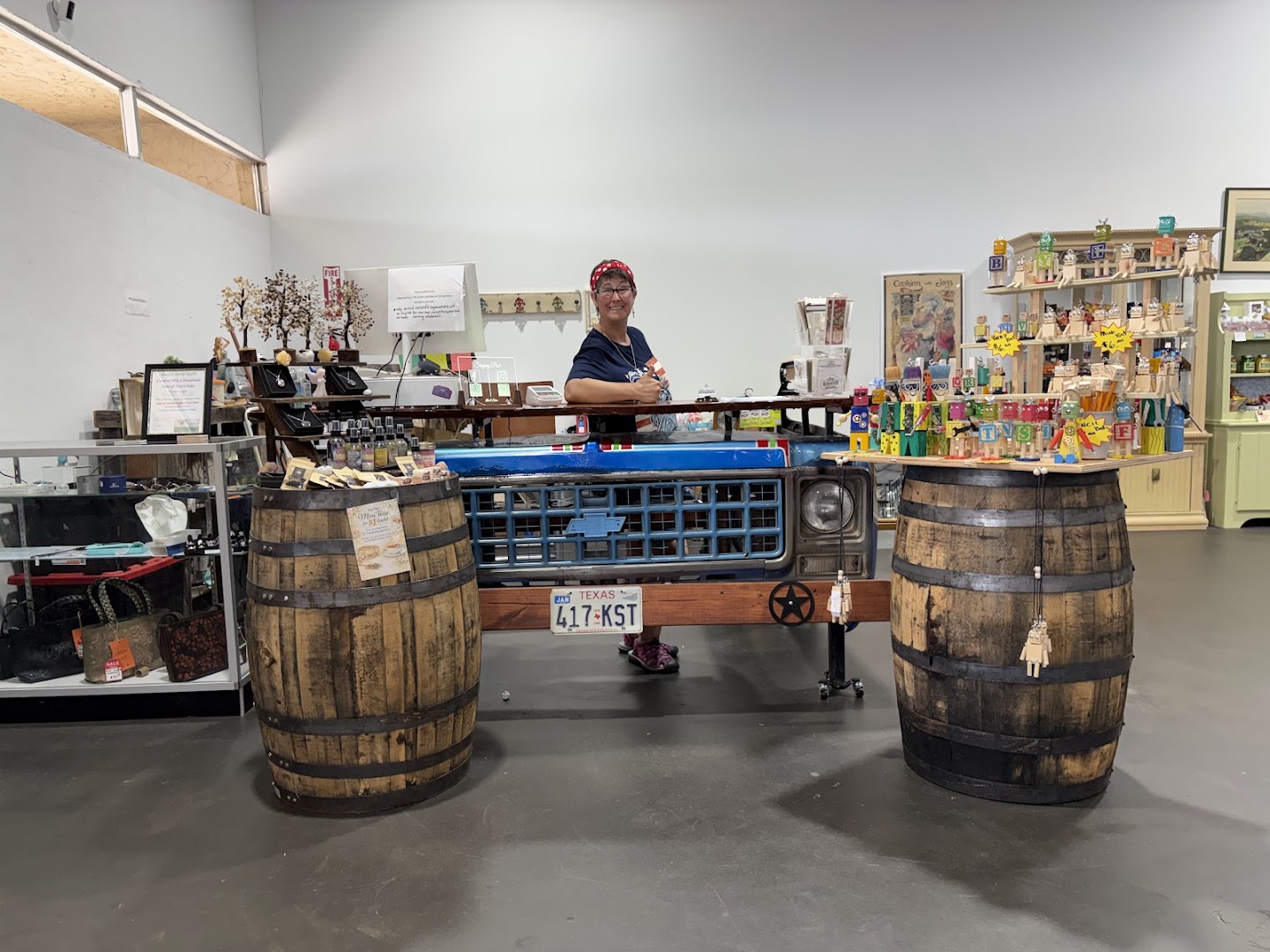 The Staging Post: clear shop interior and staff