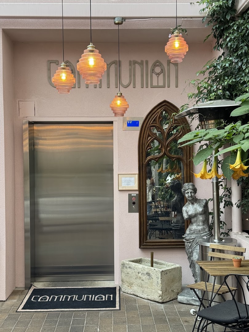 Communion: attractive, high-quality venue exterior shot