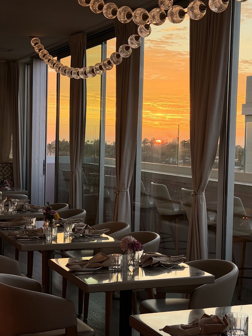Communion: beautiful atmosphere and sunset view