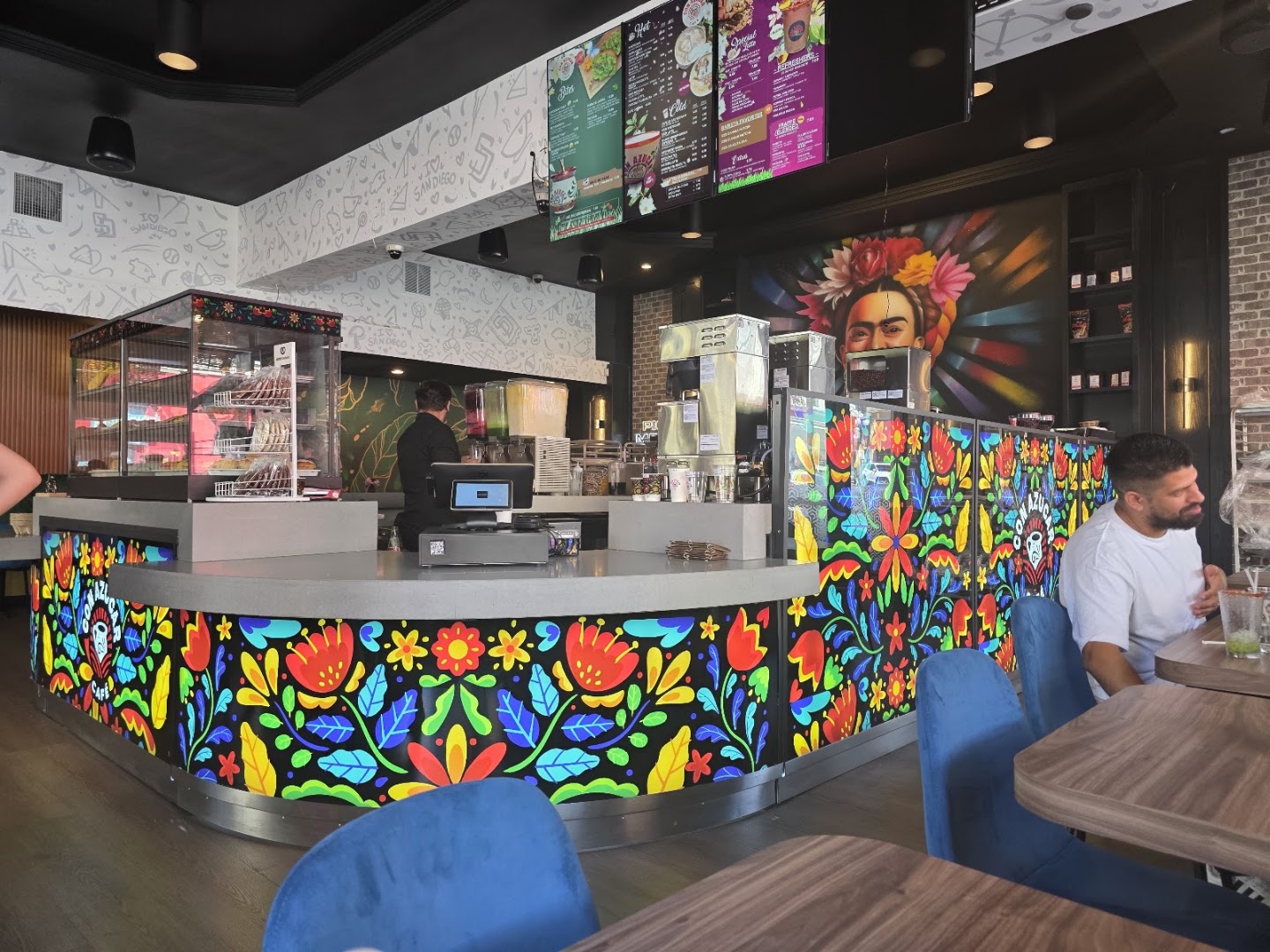 Con Azucar Cafe: vibrant interior and atmosphere