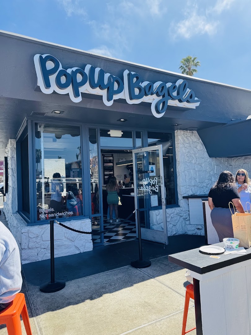 PopUp Bagels: clear, professional storefront photo