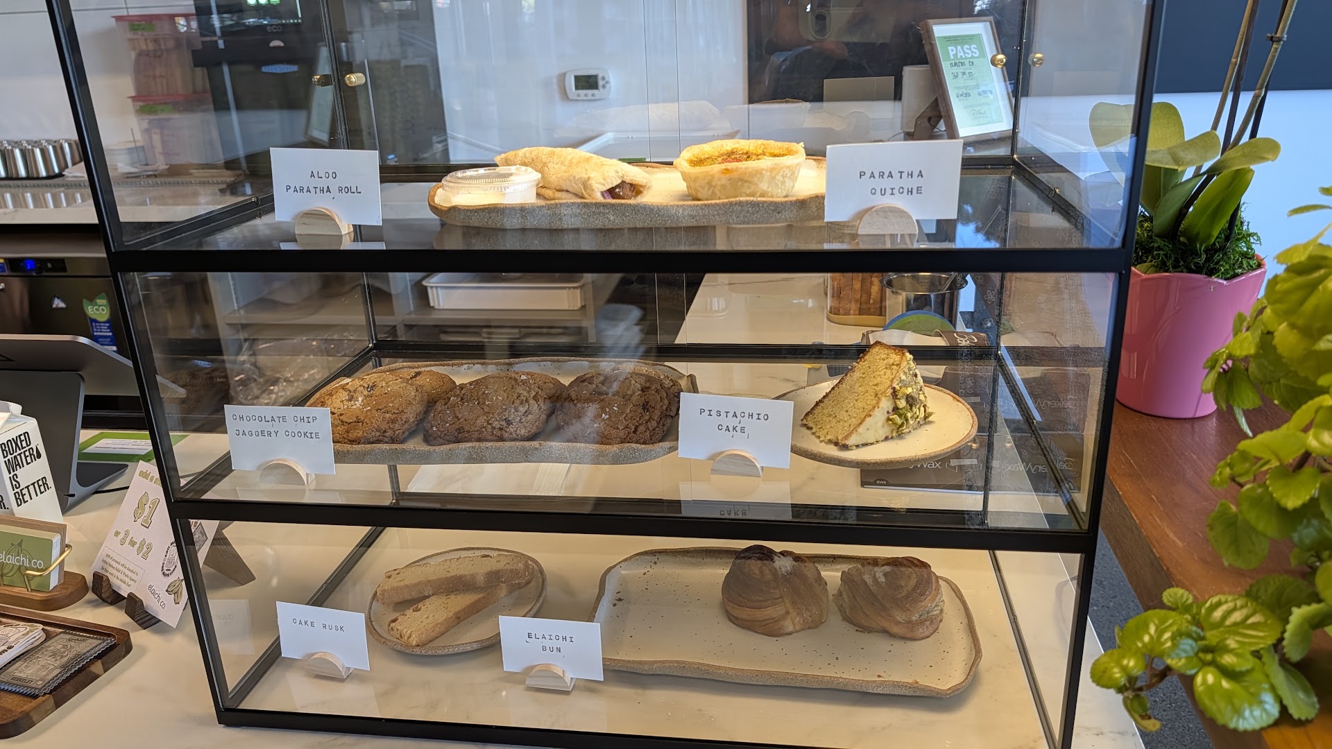 Elaichi Co.: clear display of food items