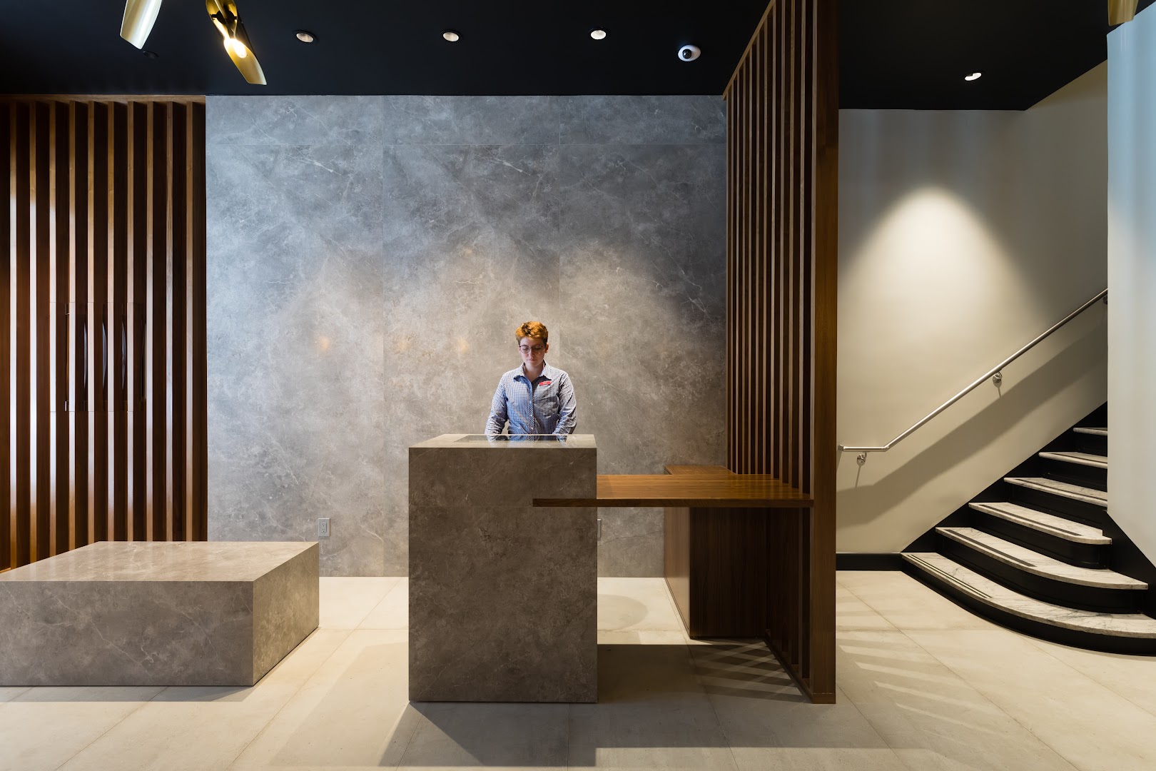 Hotel Stratford: professional hotel lobby interior shot