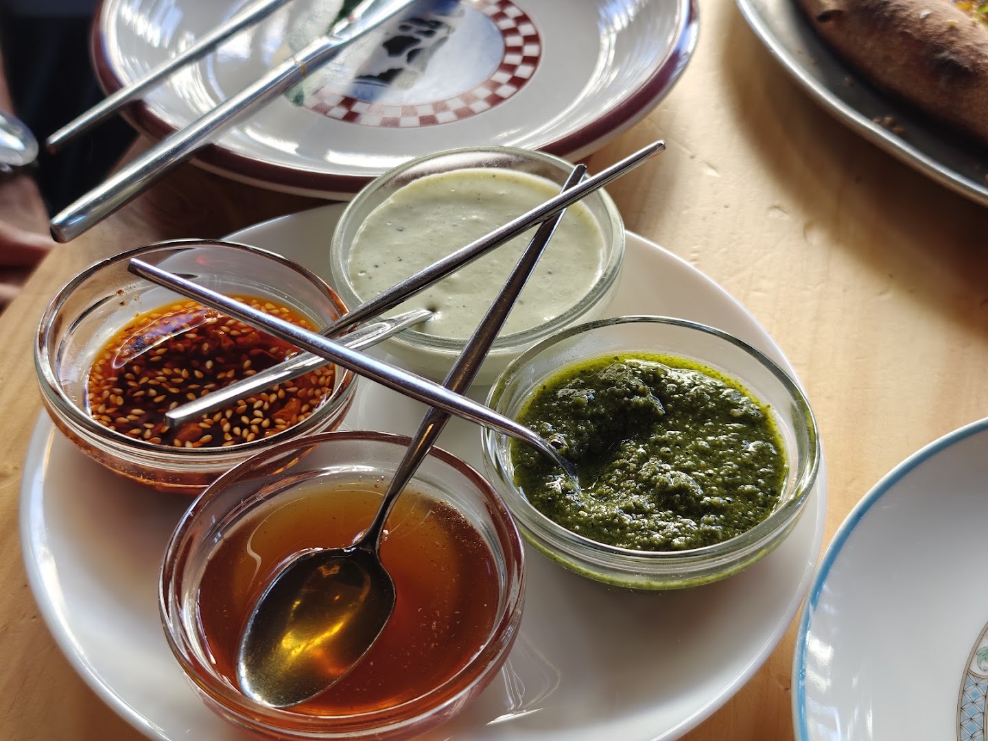 Jules: appetizing photo of restaurant sauces