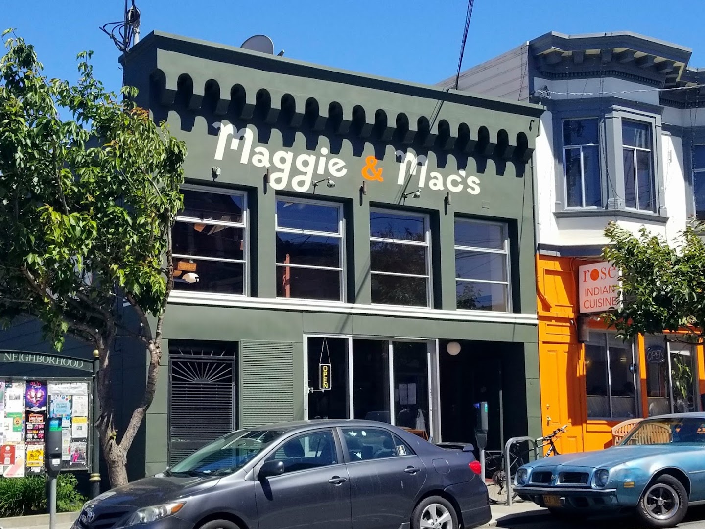 Maggie & Mac's: clear exterior shot of venue