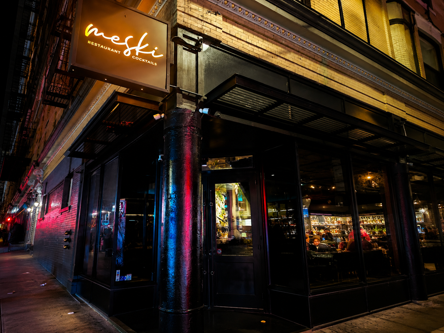 Meski: professional exterior shot of venue