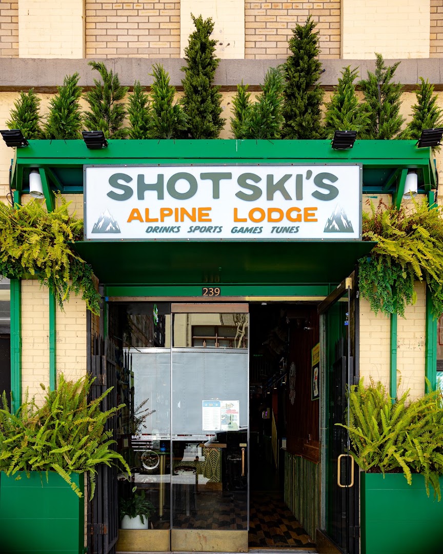 Shotski's Alpine Lodge: clear, professional exterior storefront photo