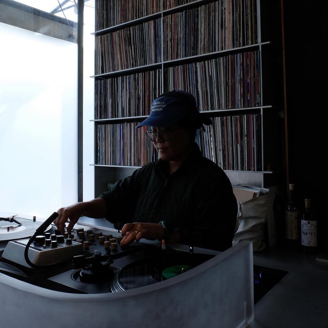 Side A: atmospheric photo of venue DJ