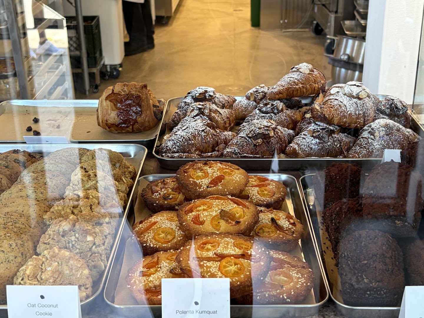 Sol Bakery: appetizing display of fresh pastries