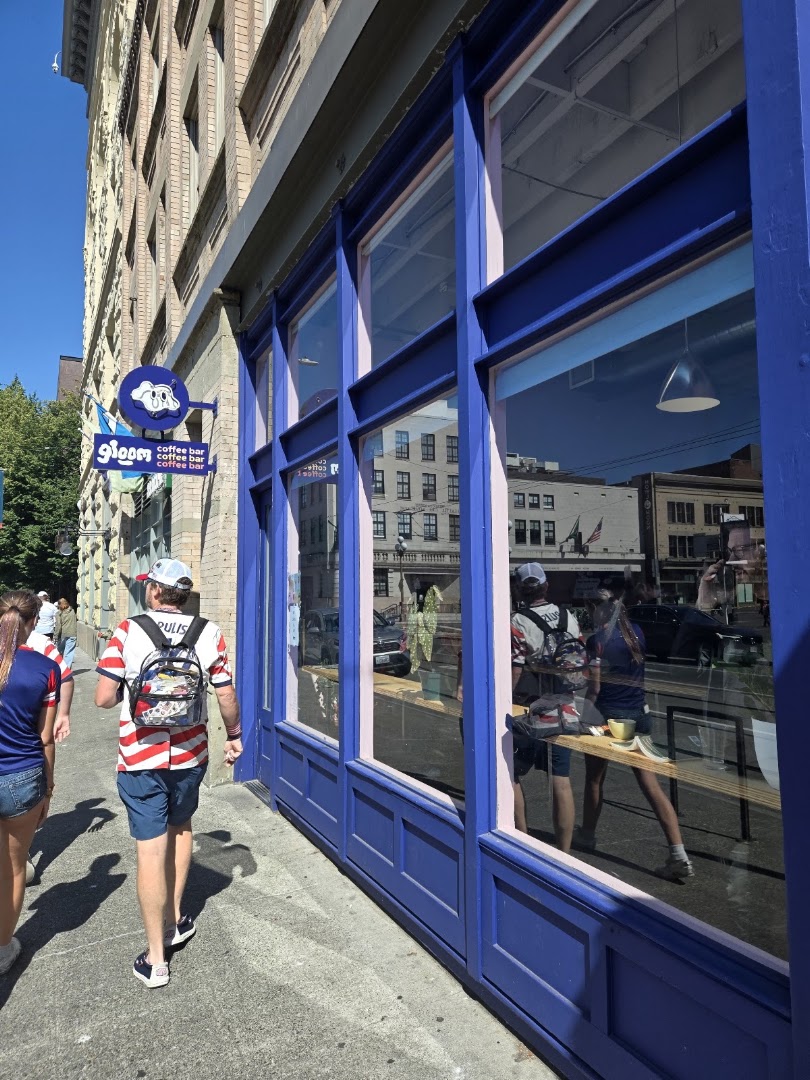Gloom Coffee Bar: clear exterior shot of venue