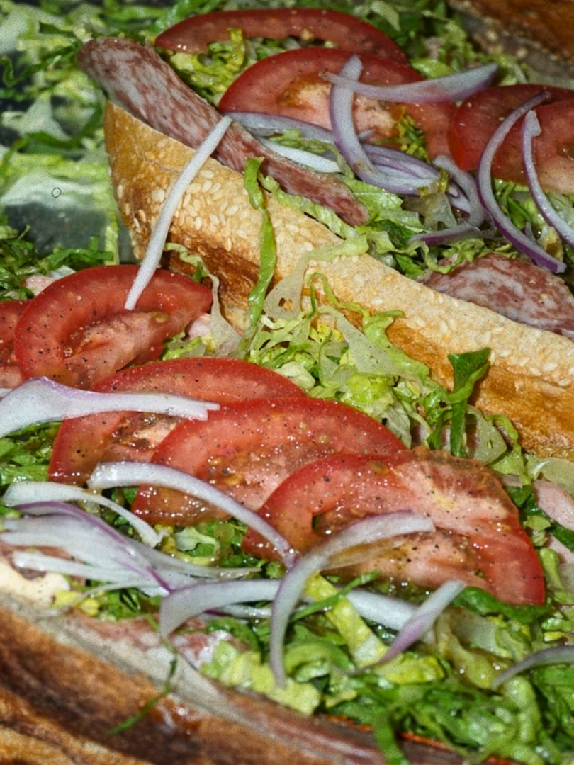 Louie's Deli: appetizing close-up of deli sandwich