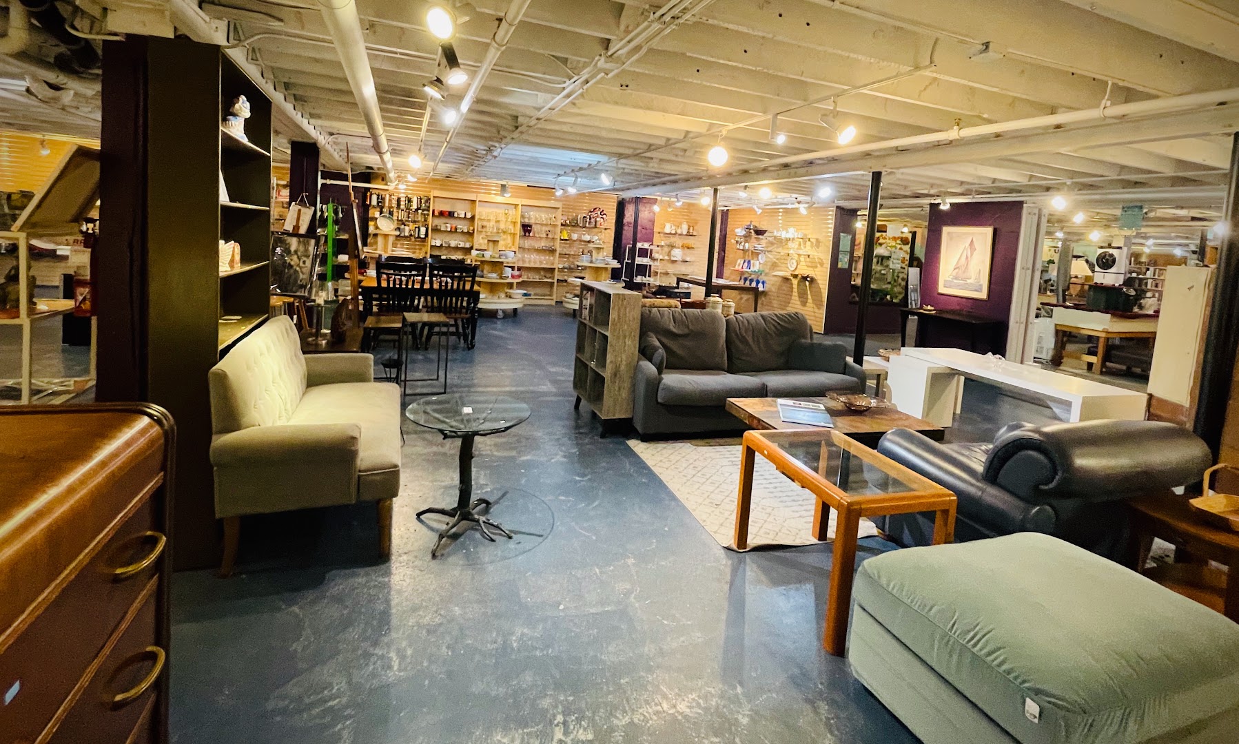 Magpie Thrift: clear view of shop interior