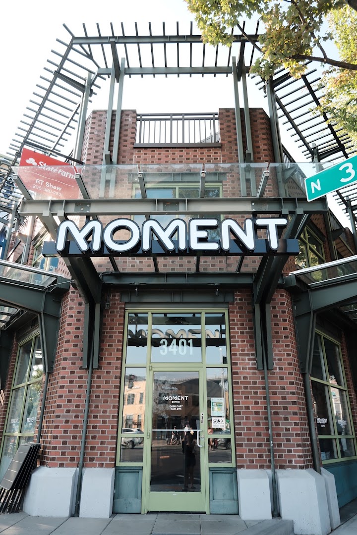 Moment Coffee: clear exterior shot of venue